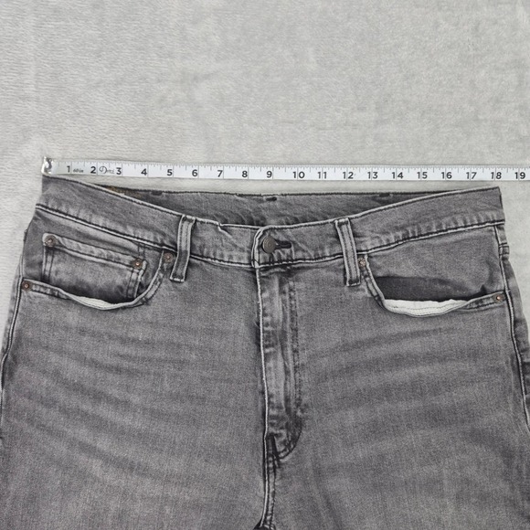 541 38x30 Levis Premium Athletic Taper Mens Grey Stretch Jeans Casual Dress - Picture 6 of 11